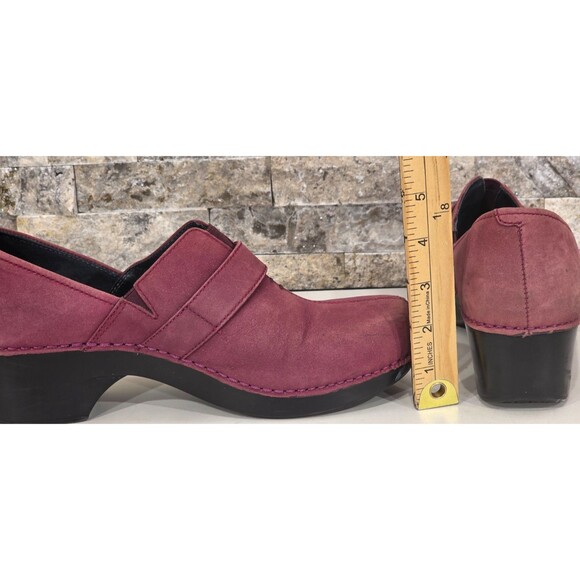 Dansko Tamara Professional Clogs Nubuck Leather Buckle Comfort Shoe Wine 40 | 10 - Picture 13 of 13